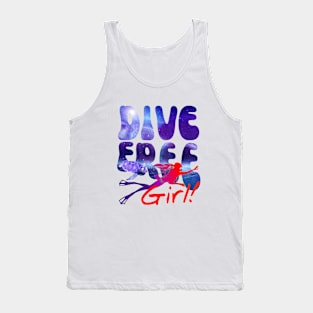 Dive Free Girl Tank Top